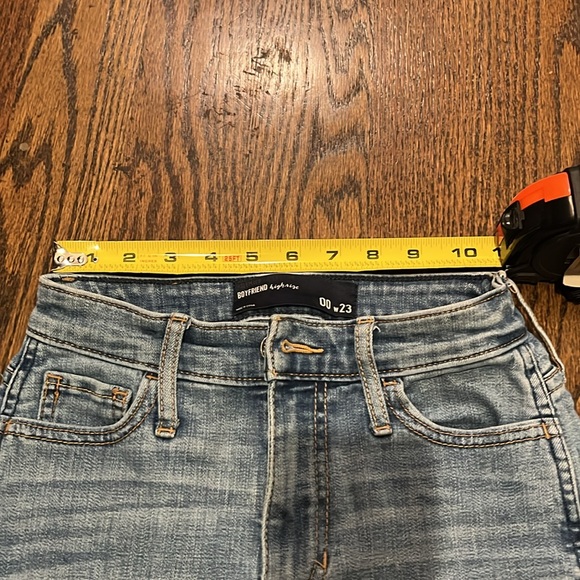 Hollister boyfriend high-rise ripped jeans sz 00 w 23 - Picture 3 of 8